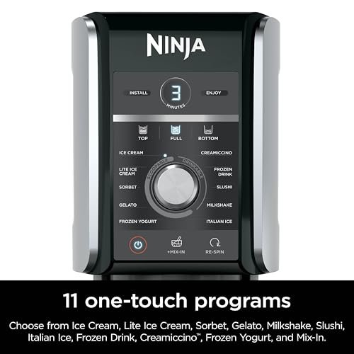 Ninja CREAMi Deluxe Ice Cream & Frozen Treat Maker for Ice Cream, Sorbet, Milkshakes, Frozen Yogurt, & More, 11-in-1, XL Capacity, Silver, Includes (2) Family-Sized 24 oz. Tubs, NC501 - Image 3