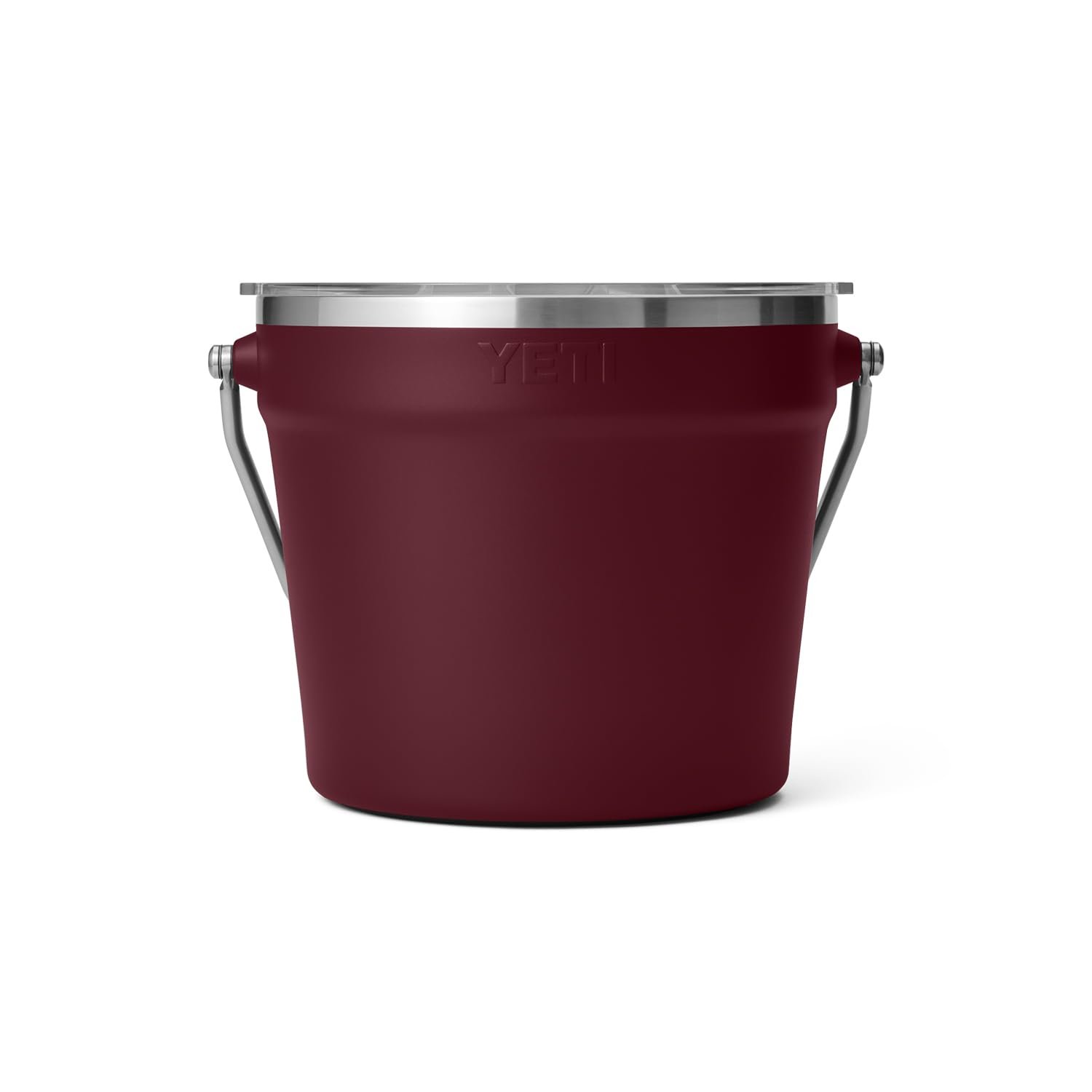 YETI Rambler Beverage Bucket, Double-Wall Vacuum Insulated Ice Bucket with Lid, Wild Vine Red - Image 4