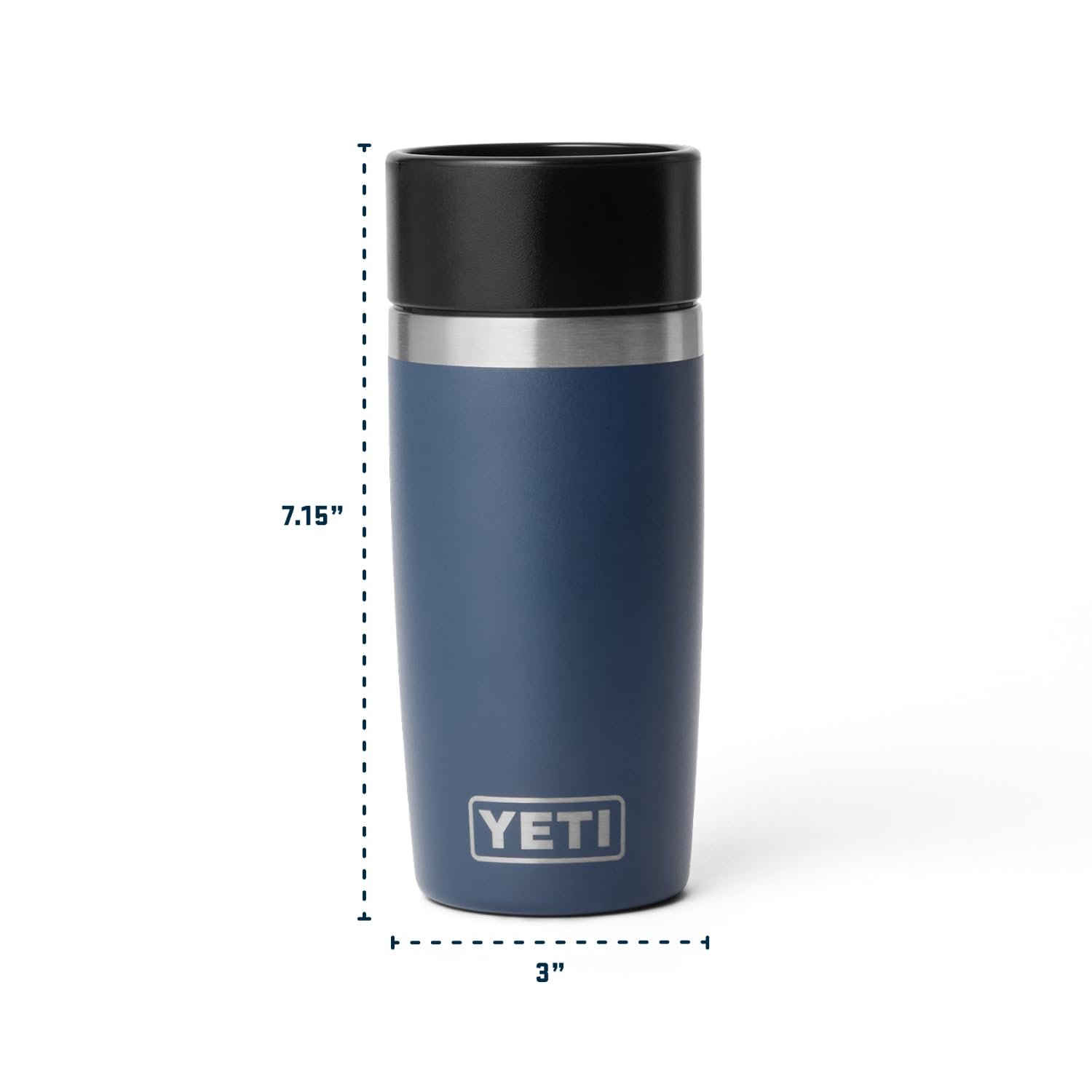 YETI Rambler 12 oz Travel Bottle, Stainless Steel, Vacuum Insulated with Leakproof Commuter Cap, Black - Image 4