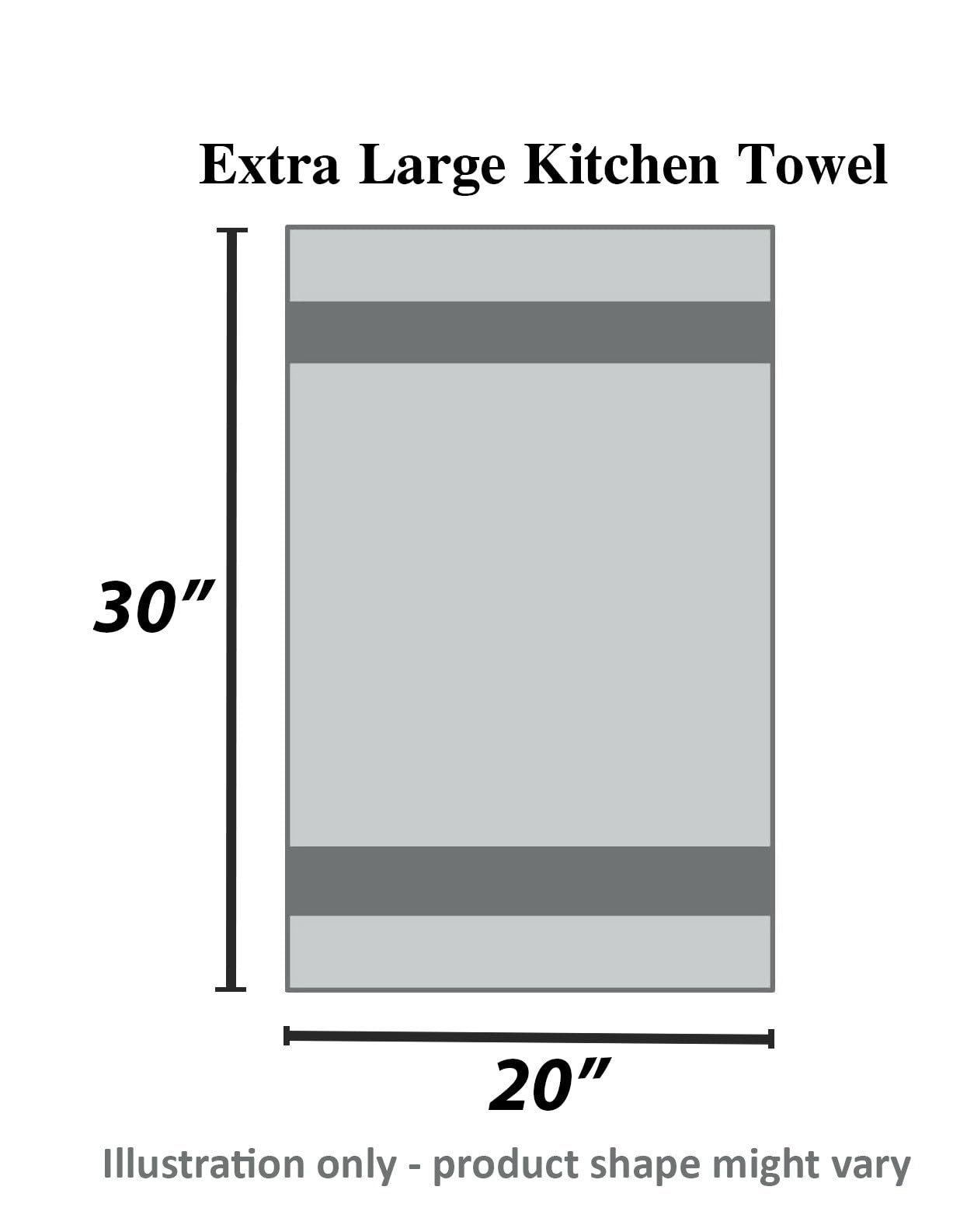 Urban Villa Salsa Stripe Kitchen Towels 100% Cotton Dish Towels for Kitchen Multi Color Highly Absorbent Multi-Purpose Waffle Dish Cloths for Cleaning Soft Hand Bar Towels 20x30 Inches (Set of 12) - Image 3