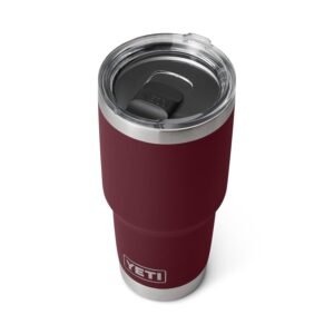 YETI Rambler 30 oz Tumbler, Stainless Steel, Vacuum Insulated with MagSlider Lid, Wild Vine Red