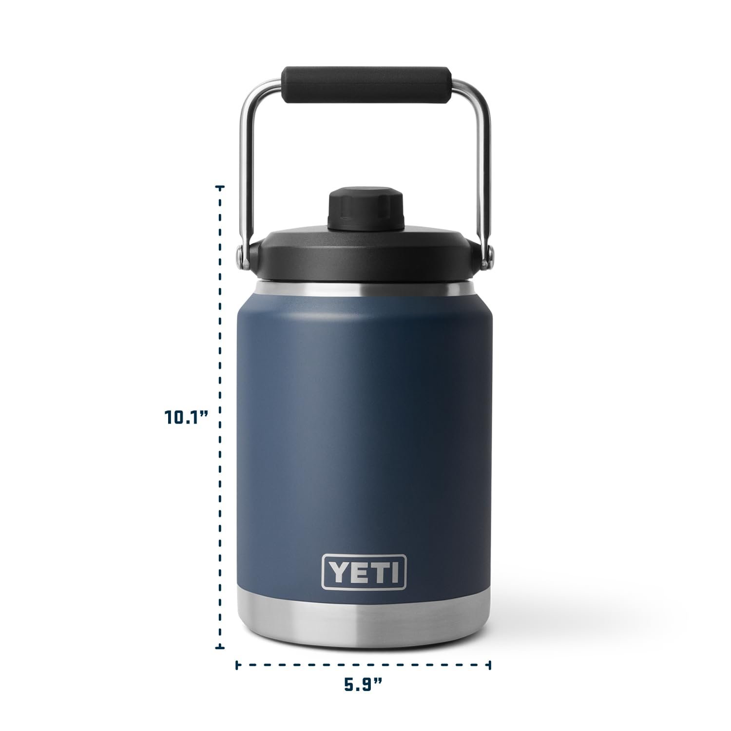 YETI Rambler Half Gallon Jug 2.0, Vacuum Insulated, Leakproof, Stainless Steel with MagCap, Black - Image 6