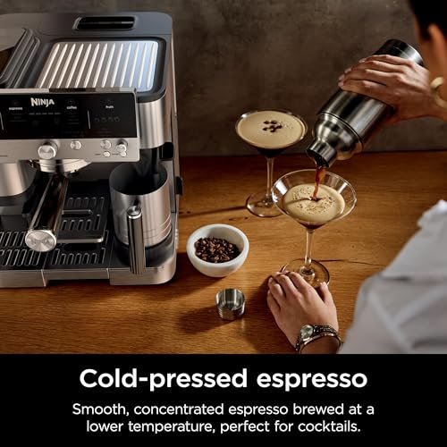 Ninja | Espresso Machine and Drip Coffee Maker| Luxe Café Premier Series | Integrated Coffee Grinder, Milk Frother, Assisted Tamper & Built-In Espresso Accessory Storage | Stainless Steel | ES601 - Image 4