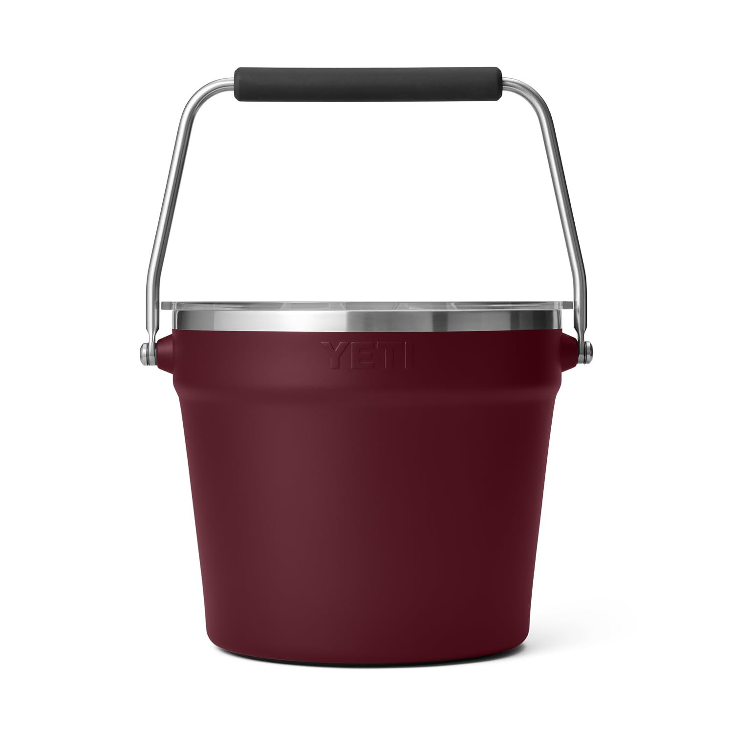 YETI Rambler Beverage Bucket, Double-Wall Vacuum Insulated Ice Bucket with Lid, Wild Vine Red - Image 2