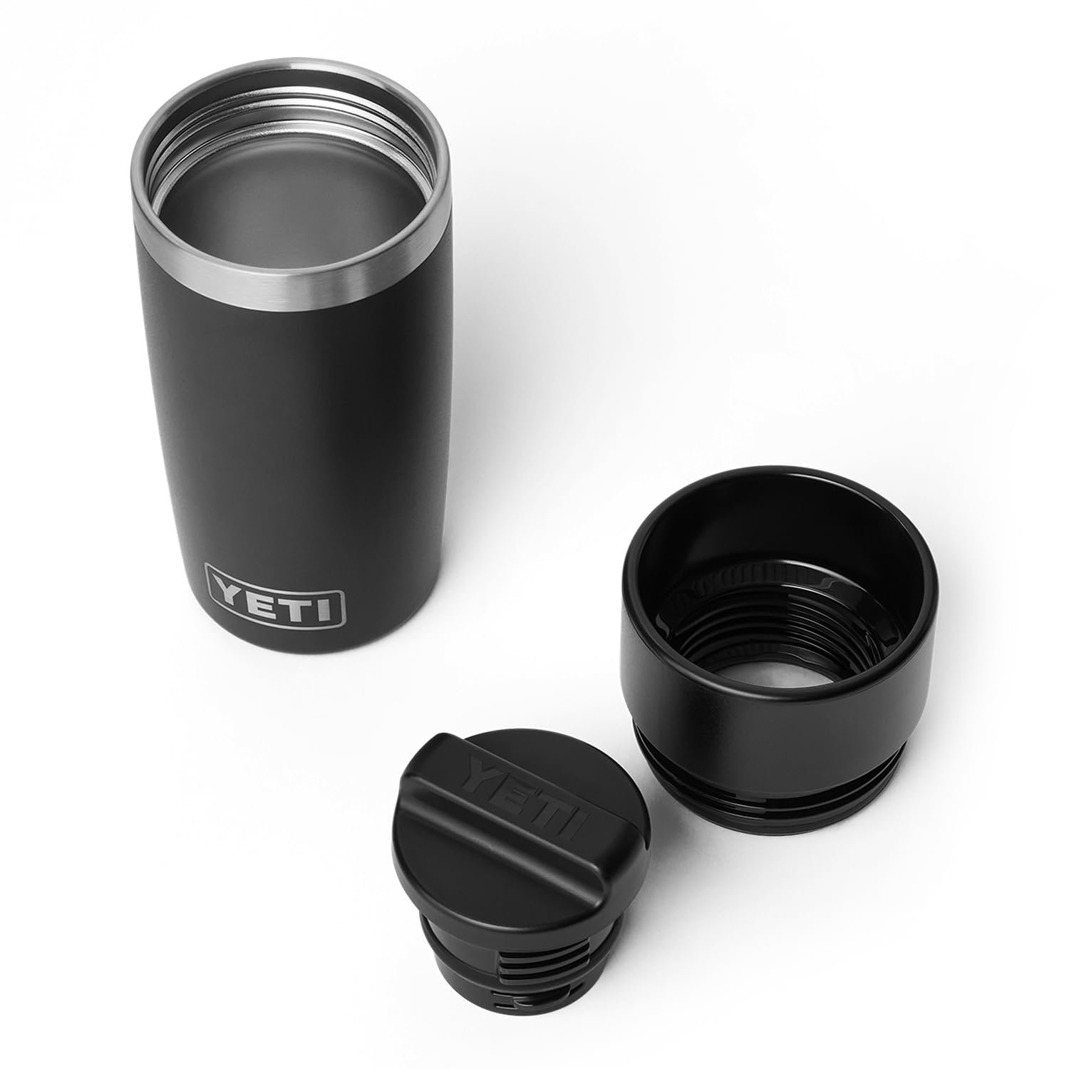 YETI Rambler 12 oz Travel Bottle, Stainless Steel, Vacuum Insulated with Leakproof Commuter Cap, Black - Image 7