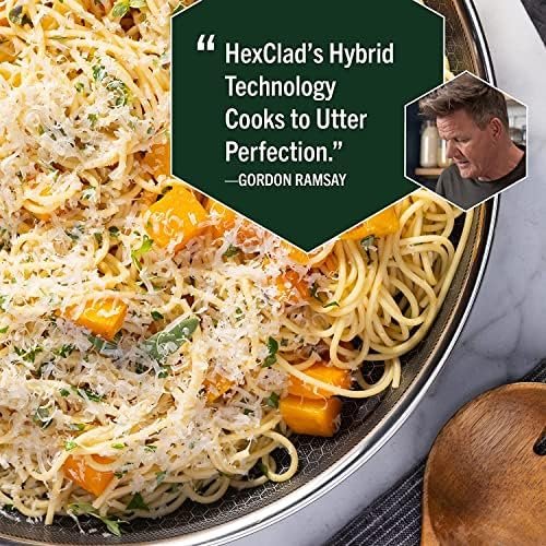HexClad Hybrid Nonstick 6-Piece Fry Pan Set, 8, 10, and 12-Inch Frying Pans with Tempered Glass Lids, Stay-Cool Handles, Dishwasher-Friendly, Induction Ready, Compatible with All Cooktops - Image 3
