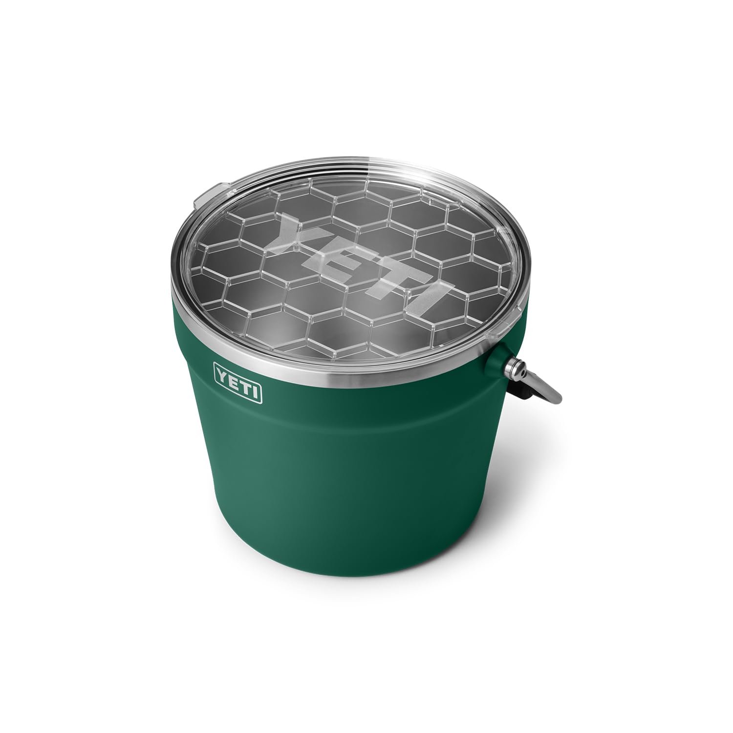 YETI Rambler Beverage Bucket, Double-Wall Vacuum Insulated Ice Bucket with Lid, Black Forest Green - Image 2