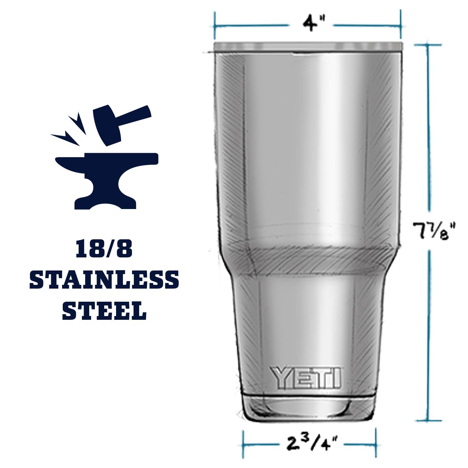 YETI Rambler 30 oz Tumbler, Stainless Steel, Vacuum Insulated with MagSlider Lid, Wild Vine Red - Image 4