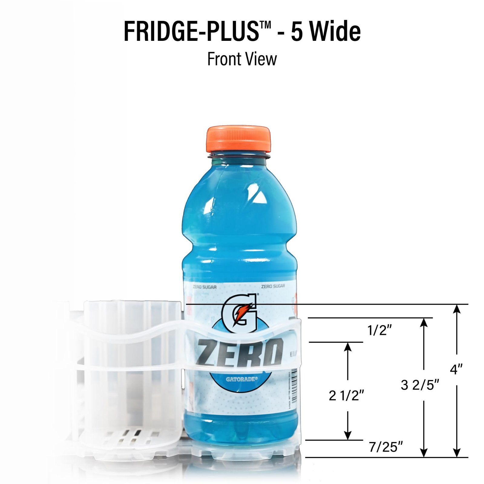 Display Technologies, Fridge-Plus Drink Organizer for Refrigerator Storage - Soda Can Dispenser and Soda Can Organizer Rack for Bar Fridge (Pack of 1) - Image 5