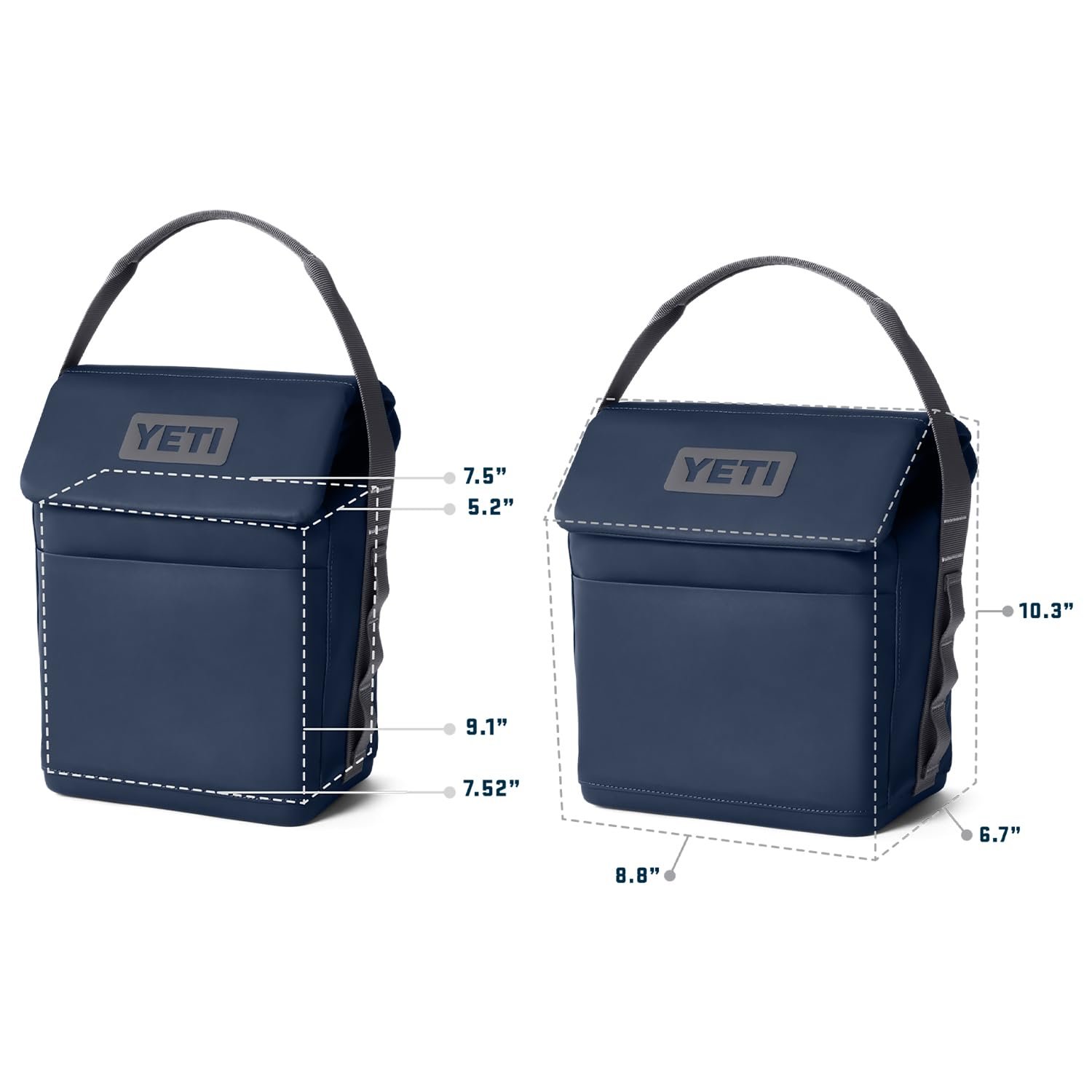 YETI Daytrip 6L Insulated Lunch Bag, Navy - Image 6