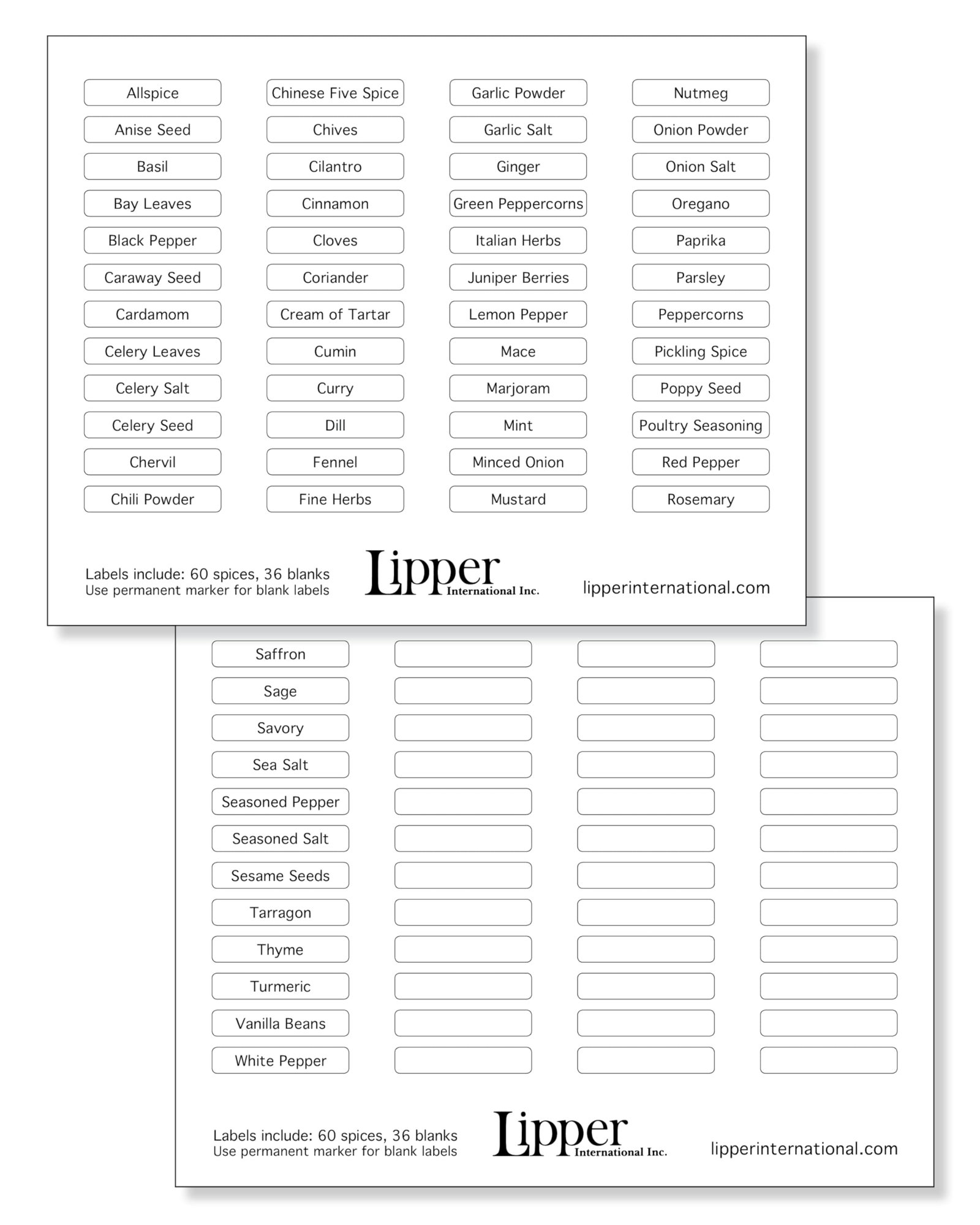 Lipper International 8724 Three-Tier Tilt-Down Kitchen and Cooking Spice Drawer Rack with 96 Labels, Silver, 24 Bottle Capacity - Image 4