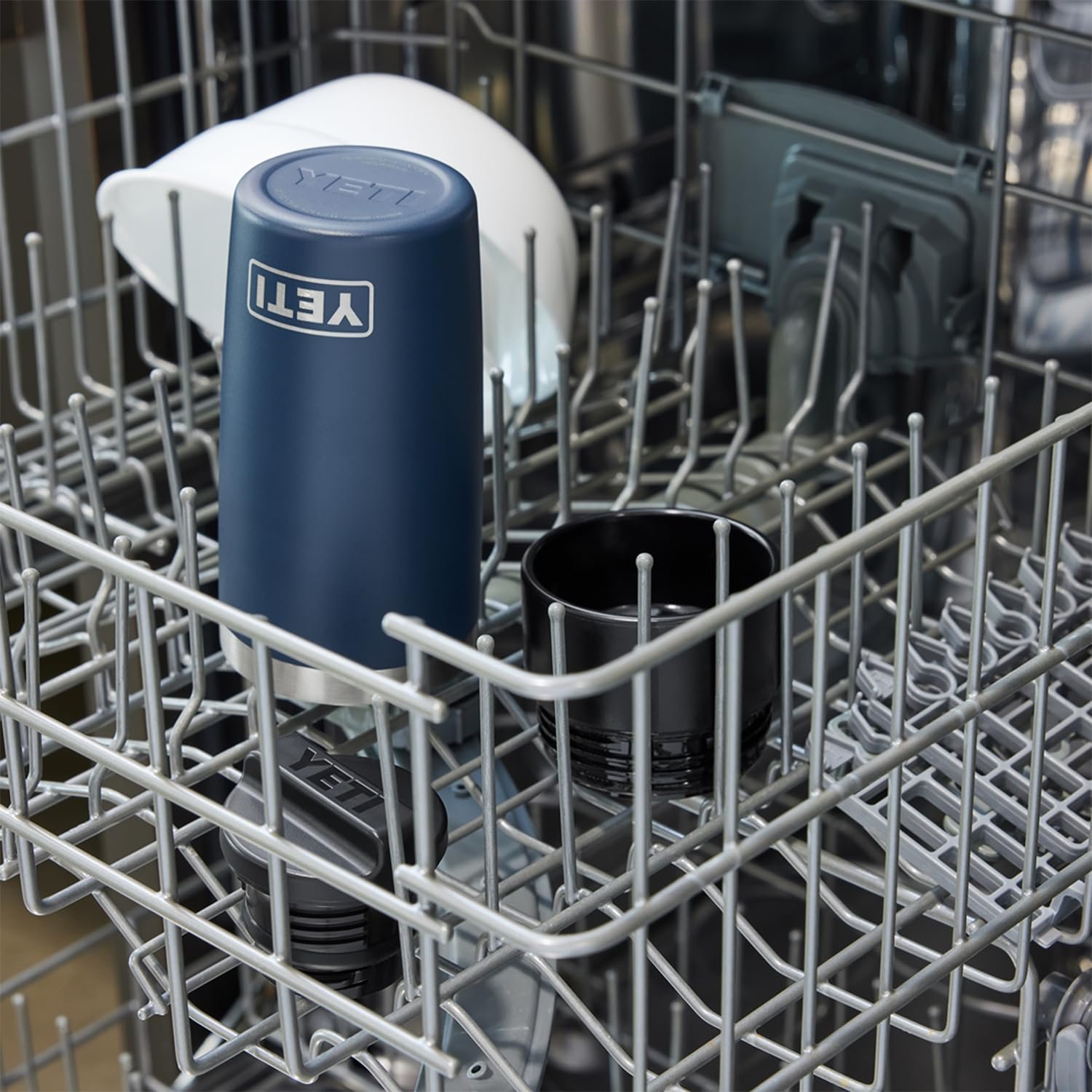 YETI Rambler 12 oz Travel Bottle, Stainless Steel, Vacuum Insulated with Leakproof Commuter Cap, Black - Image 2