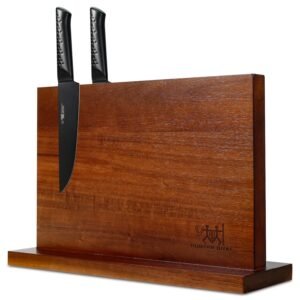 Magnetic Knife Holder with Enhanced Magnets, Multifunctional Countertop Magnetic Knife Block Stand, Universal Knife Storage & Kitchen Tool Organizer for Counter Top