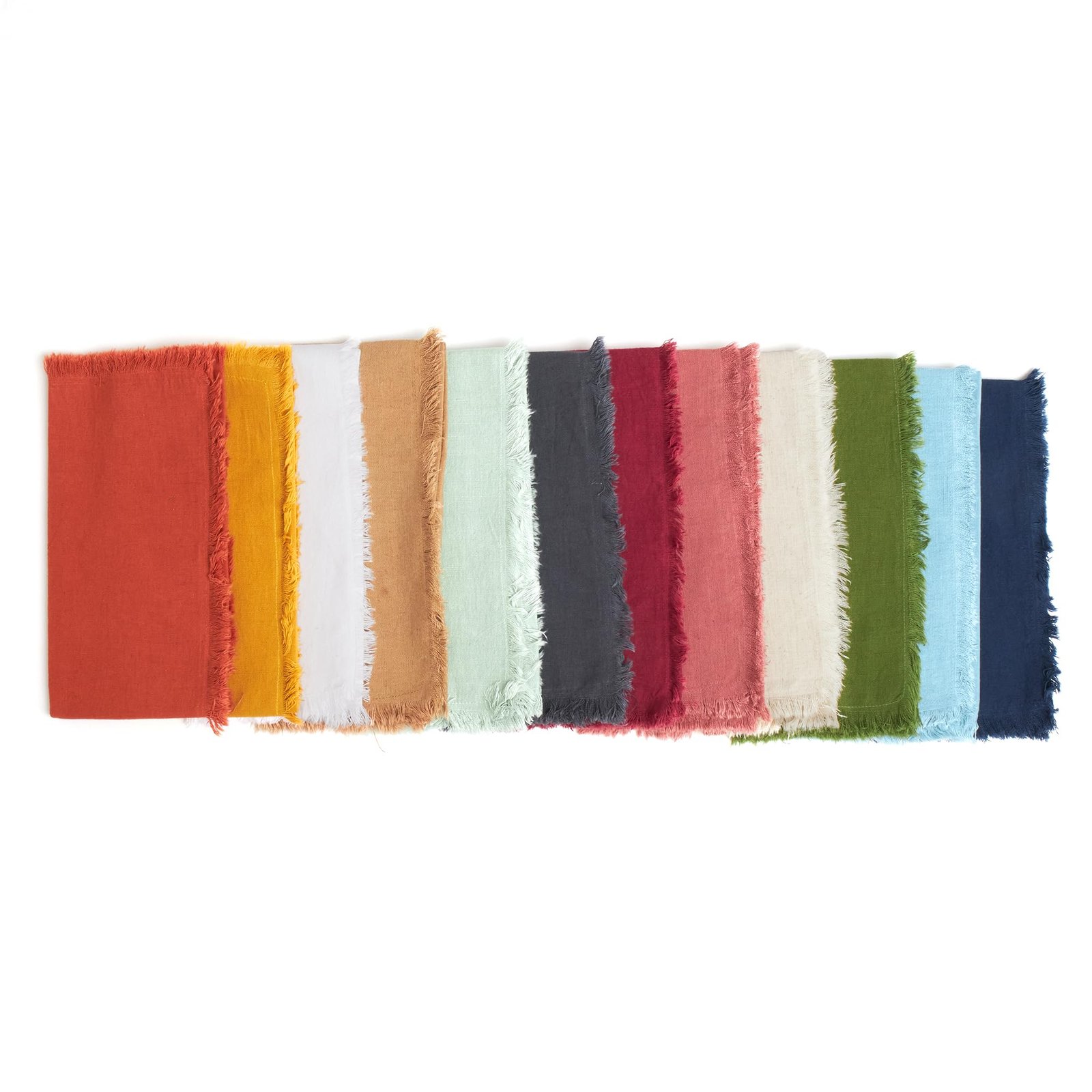 ACCENTHOME Natural Cotton Linen Napkin Set of 12 18x18 inch Dinner Napkins - Washable Soft Premium Hotel Quality Reusable Hemmed Edges Napkins Perfect Table Linens for Family Dinners, Weddings - Image 2