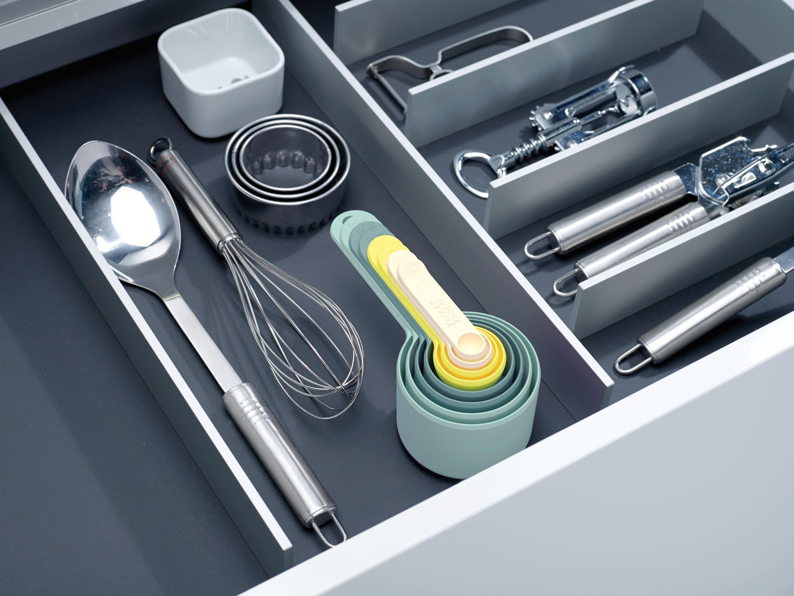 Joseph Joseph Nest Measure Measuring Cup Set, Opal - Multi-Colour, 8 Piece - Image 2