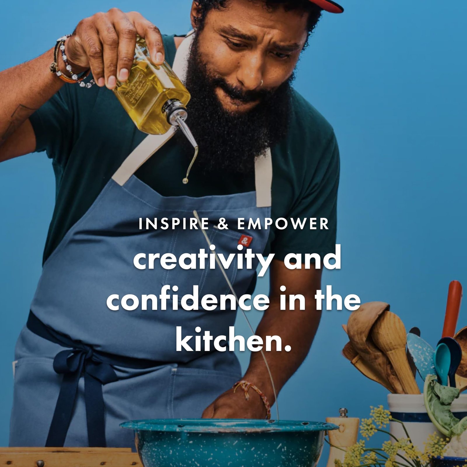 hedley & bennett Crossback Apron - Crossback Chef Apron with Pockets - 100% Cotton Twill, 8oz - Midnight Blue - Image 3