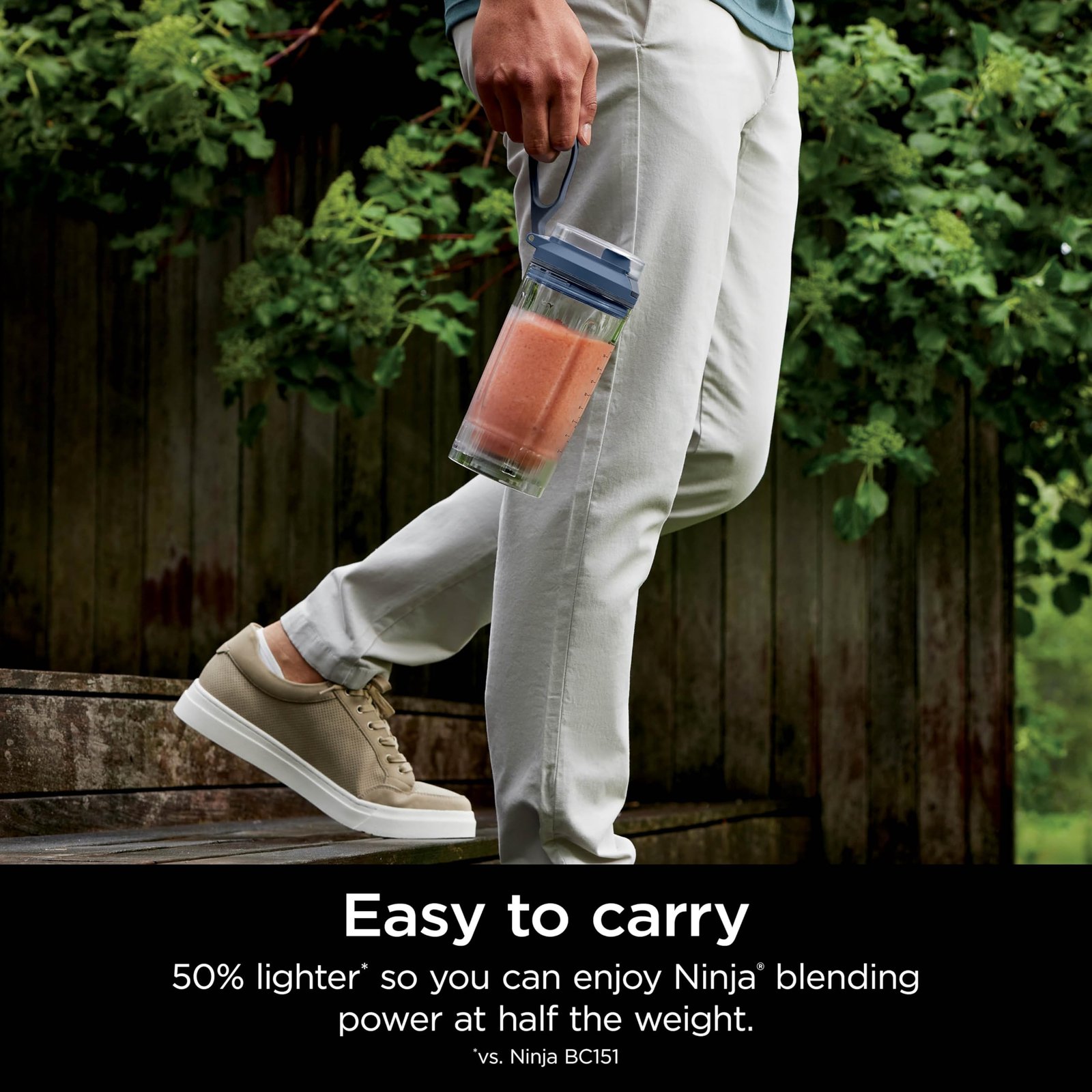 Ninja Blast Max, Portable Blender + Twist & Go, Personal Smoothie, Blend, Ice Crush, 3 Programs, Cordless, 22 oz removable Vessel, Dishwasher Safe, Leakproof, Navy, BC251NV - Image 4