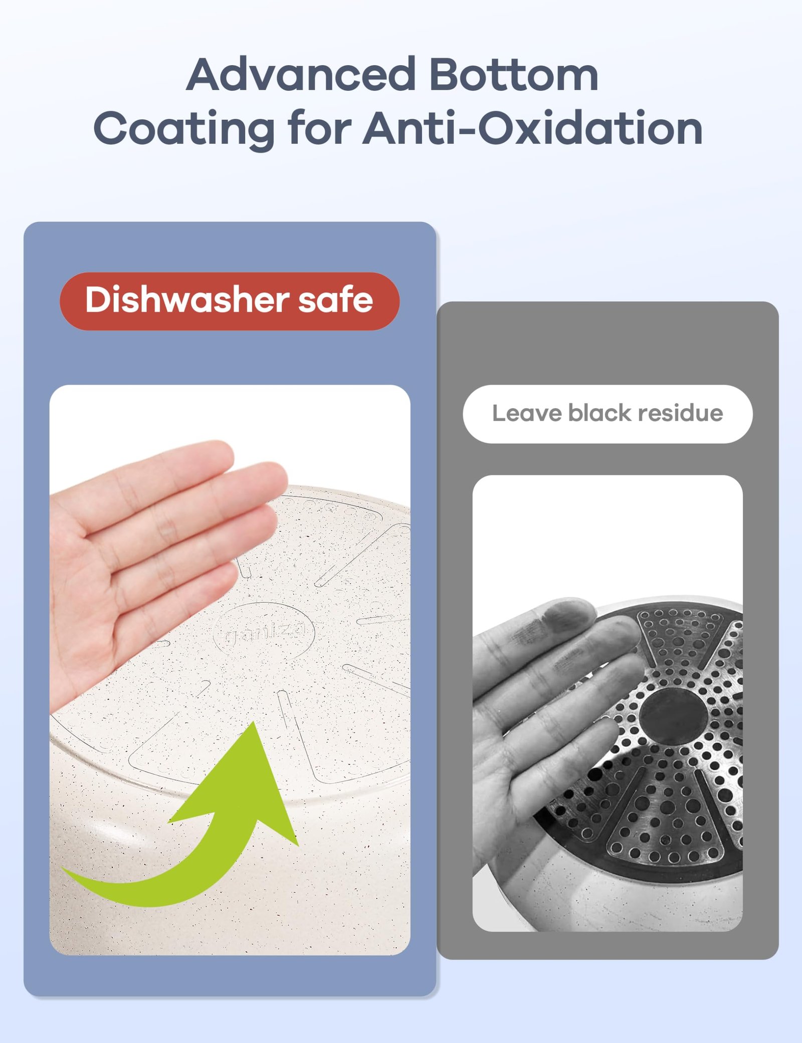 Ganiza 27pcs Nonstick Cookware Set, Pots and Pans Set Non Stick Detachable Handle, Non Toxic Cookware Sets Induction, Pots and Pans with Removable Handles, RV Cooking Set, Oven/Dishwasher Safe - Image 8