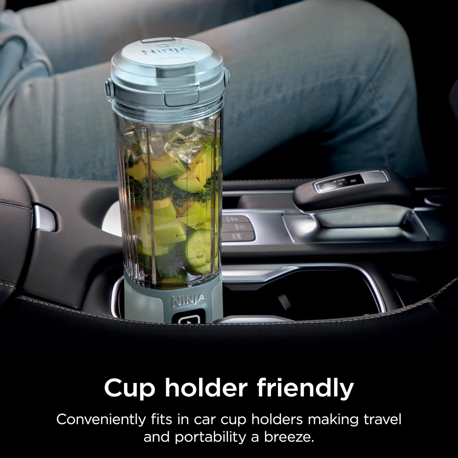 Ninja Blast Portable Blender & Accessories, Cordless, 18oz. Vessel, Personal Blender for Shakes & Smoothies, Leakproof Lid & Sip Spout, USB-C Cord, Dishwasher Safe Parts, BPA Free, Soft Sage, CL155ASG - Image 6