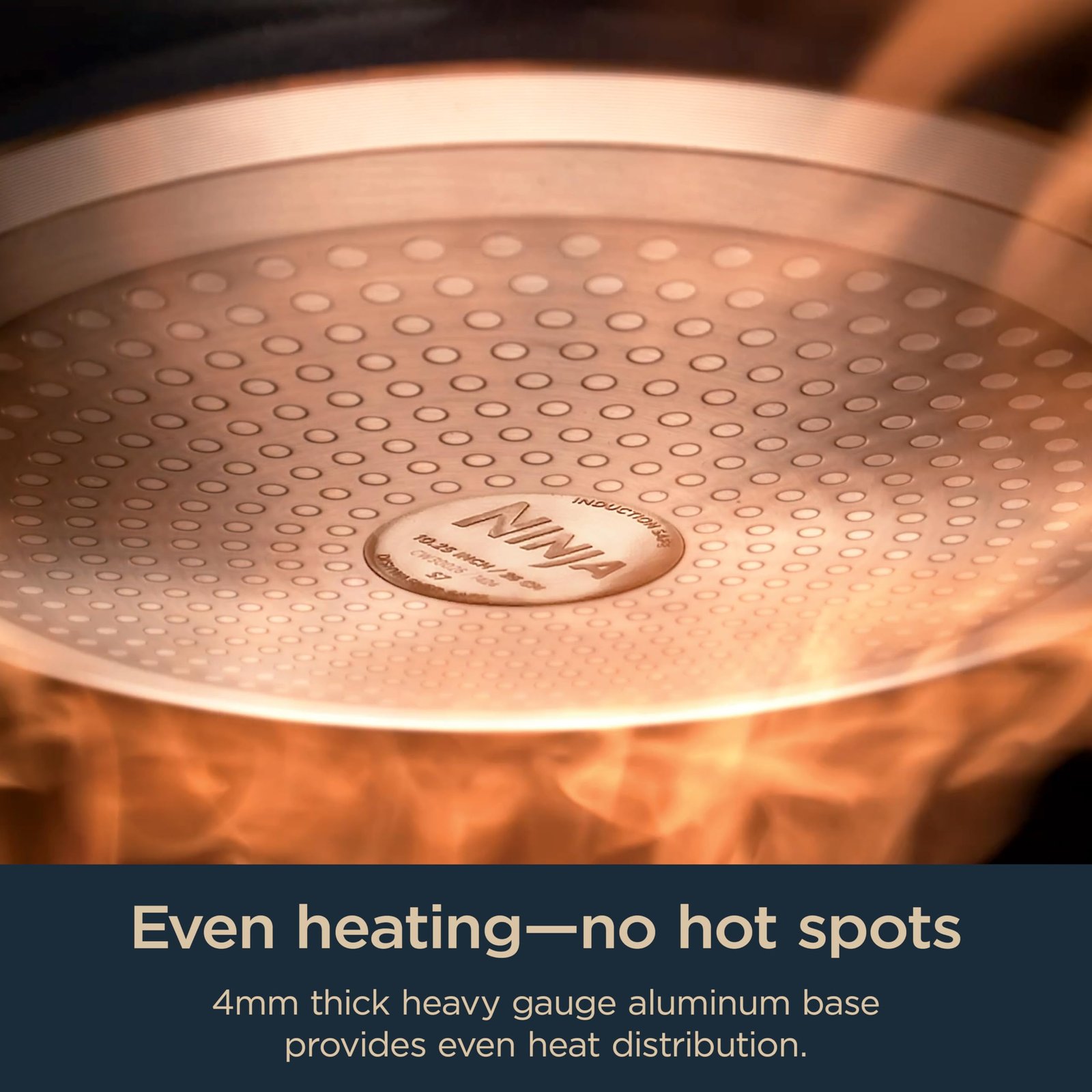 Ninja Ceramic Pro 14Pc Cookware Set, NonStick Pots & Pans Set, PTFE Free, Stainless Steel Handles, Stove to Oven Safe, All Stovetops & Induction Compatible, Midnight Blue, CW39014MM - Image 7