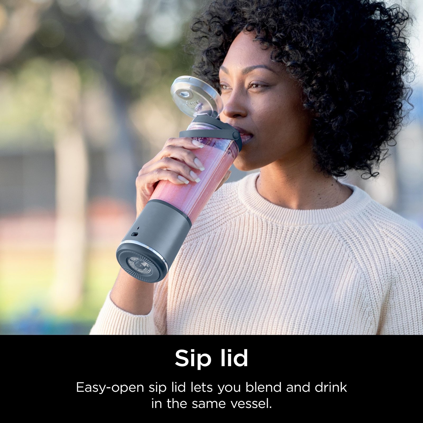 Ninja BC151NV Blast Portable Blender, Cordless, 18oz. Vessel, Personal Blender-for Shakes & Smoothies, BPA Free, Leakproof-Lid & Sip Spout, USB-C Rechargeable, Dishwasher Safe Parts, Denim Blue - Image 9