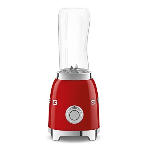 SMEG 50's Retro Style Personal Blender with Backlit Knob and Two 600 ML BPA Free bottles PBF01RDUS Red - Image 3