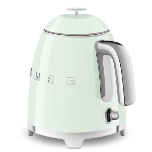 SMEG Mini 50's Retro Style 3 Cup Electric Kettle with Double Wall Anti Slip Base and Water Level Indicator (Pastel Green) - Image 4