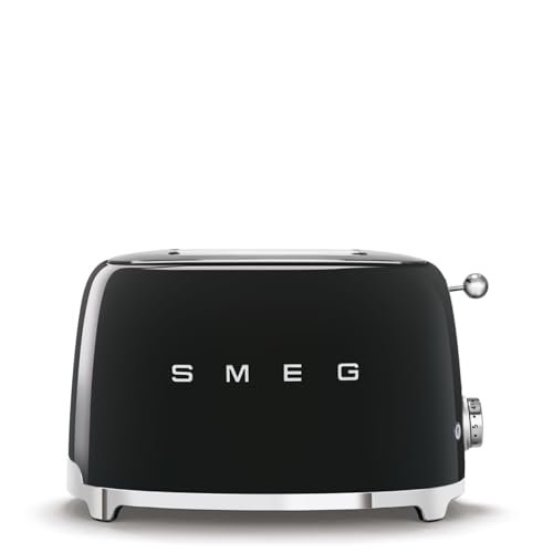 SMEG 2 Slice Toaster with 6 Presets and Defrost Function and Removable Crumb Tray (Black) - Image 5