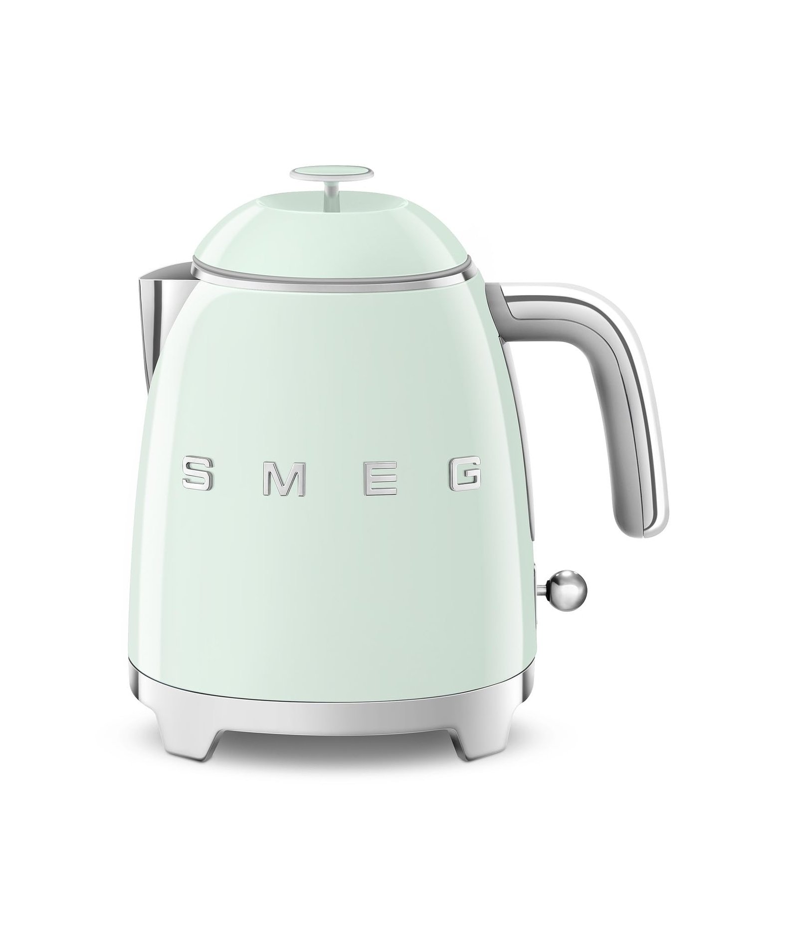 SMEG Mini 50's Retro Style 3 Cup Electric Kettle with Double Wall Anti Slip Base and Water Level Indicator (Pastel Green)