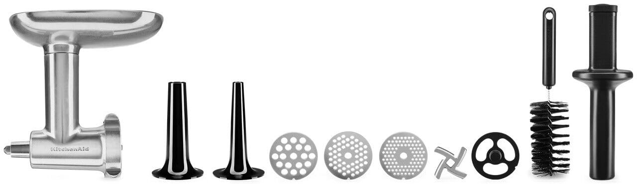 KitchenAid KSMMGA Metal Food Grinder Attachment, Silver - Image 5