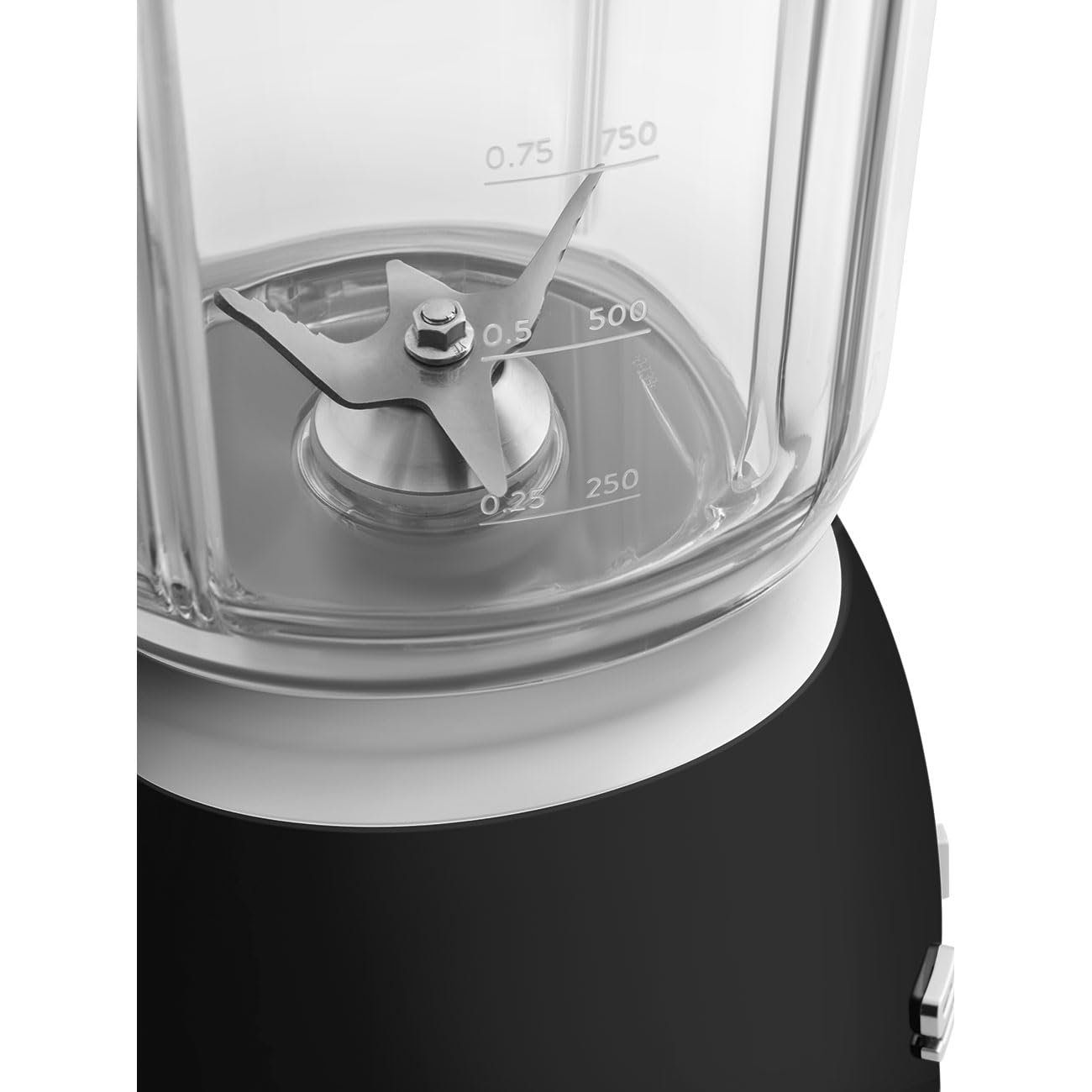 SMEG BLF03 Retro Style Blender – 600W Countertop Blender with 48 oz BPA-Free Jug, 3 Speeds + Pulse, Ice Crush & Smoothie Functions – 50s-Inspired Design-Black - Image 2