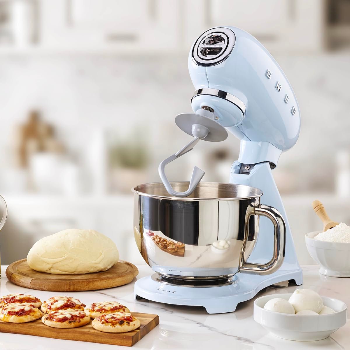 Smeg 50's Retro Stand Mixer (Pastel Blue) - Image 2