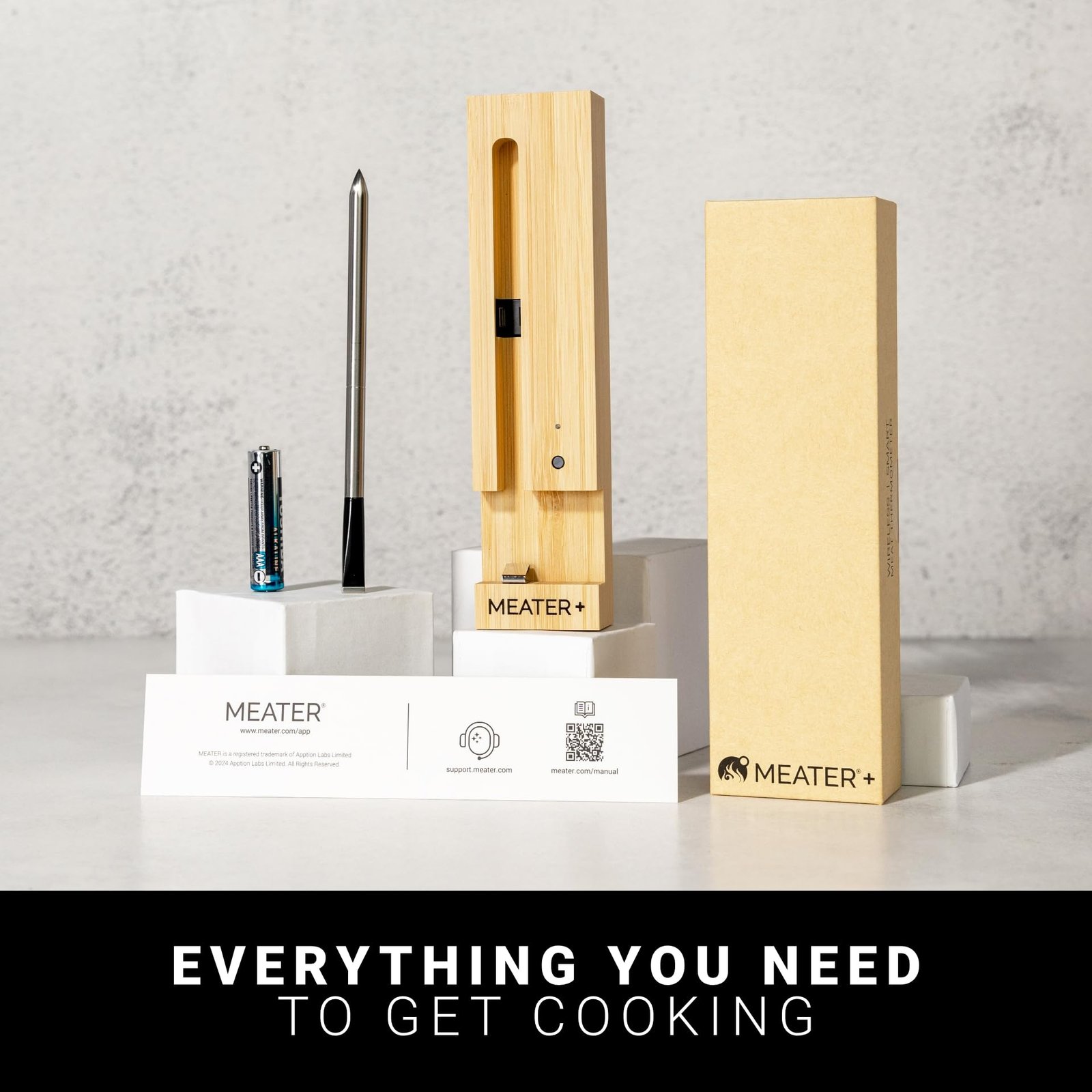 MEATER Plus: Smart Bluetooth Wireless Meat Thermometer Digital | BBQ, Grill, Oven, Smoker, Air Fryer, Kitchen | Perfect for Steak, Chicken, Turkey, and More | Delicious Recipes in App - Image 3