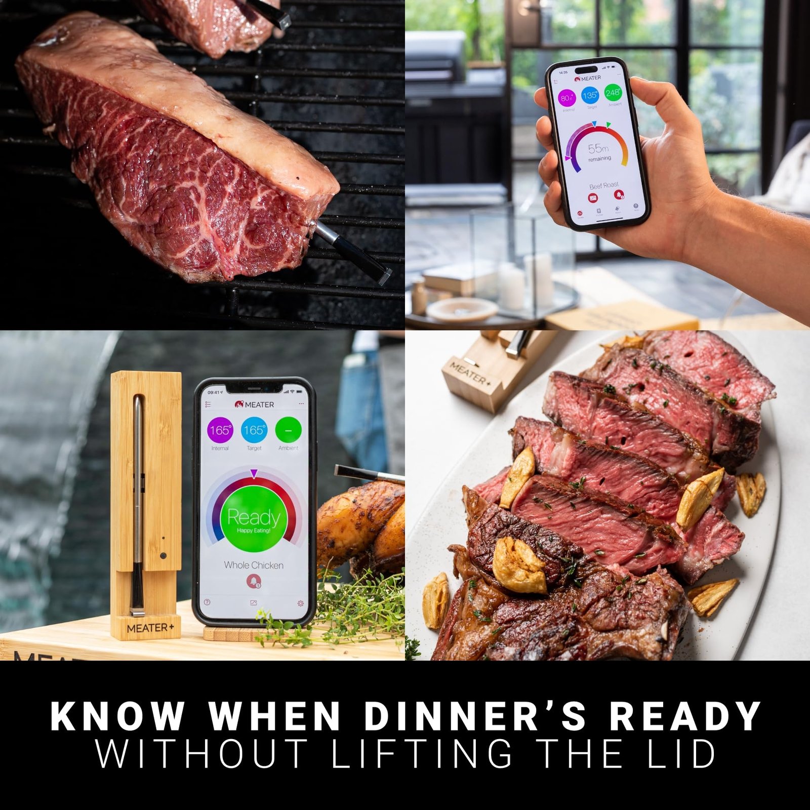 MEATER Plus: Smart Bluetooth Wireless Meat Thermometer Digital | BBQ, Grill, Oven, Smoker, Air Fryer, Kitchen | Perfect for Steak, Chicken, Turkey, and More | Delicious Recipes in App - Image 7