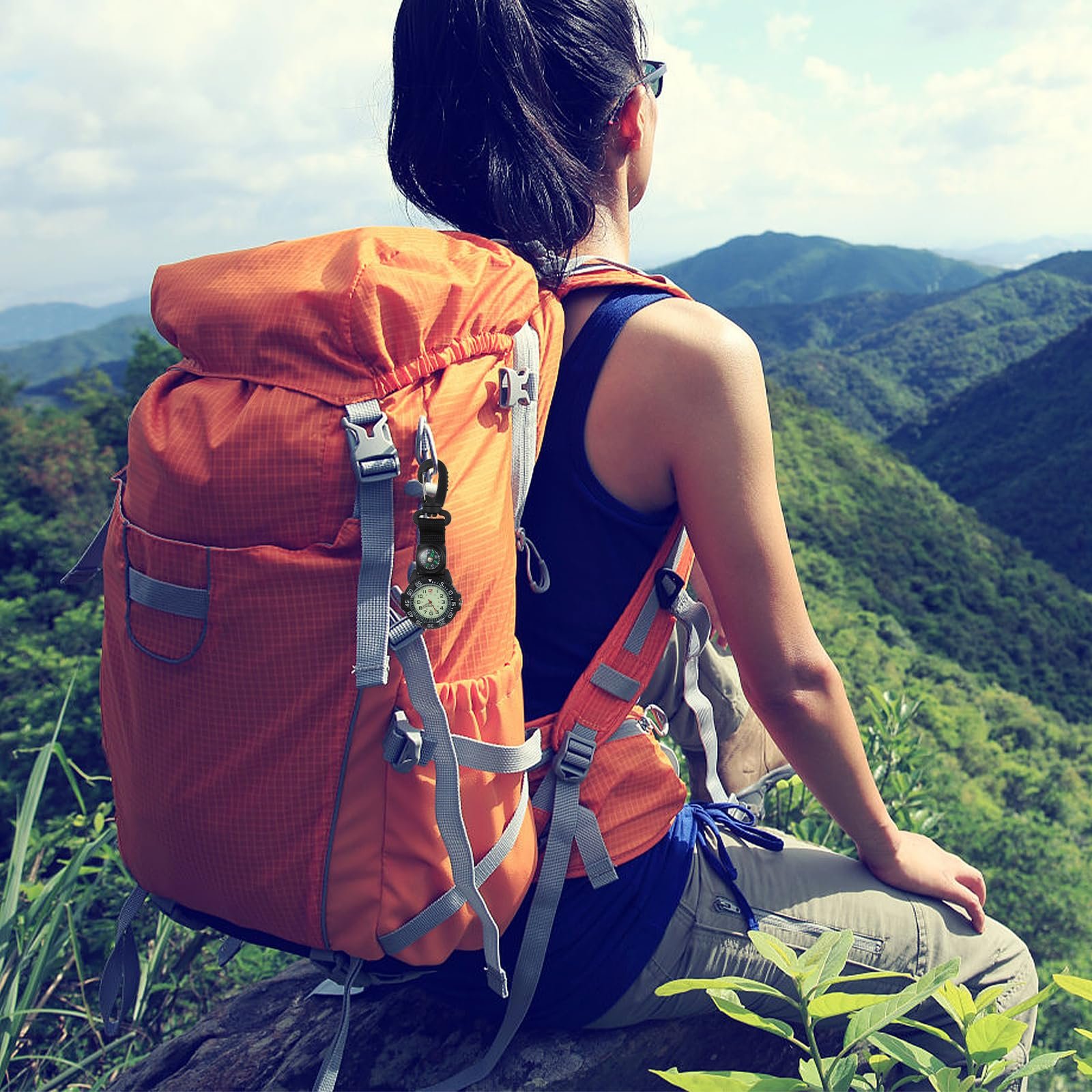 Sports Pocket Watch: Multifunction Clip-on Watch with Compass, Nylon Strap, Ideal for Hiking, Backpacking, Outdoor Activities - Image 7